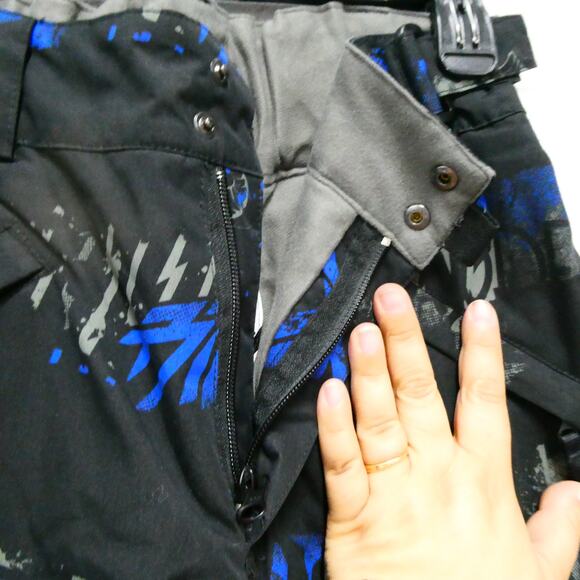 Ride snowboards youth small 9-10 snow pants black with blue and gray‎ accents - Picture 4 of 8